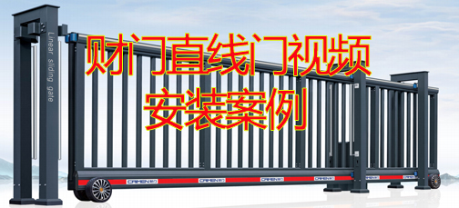 财门智能电动门直线门案例（二）展示