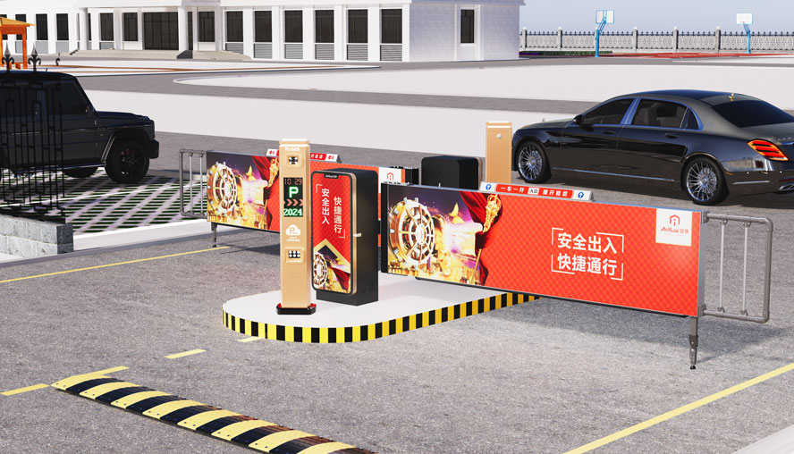 D203灯箱广告道闸