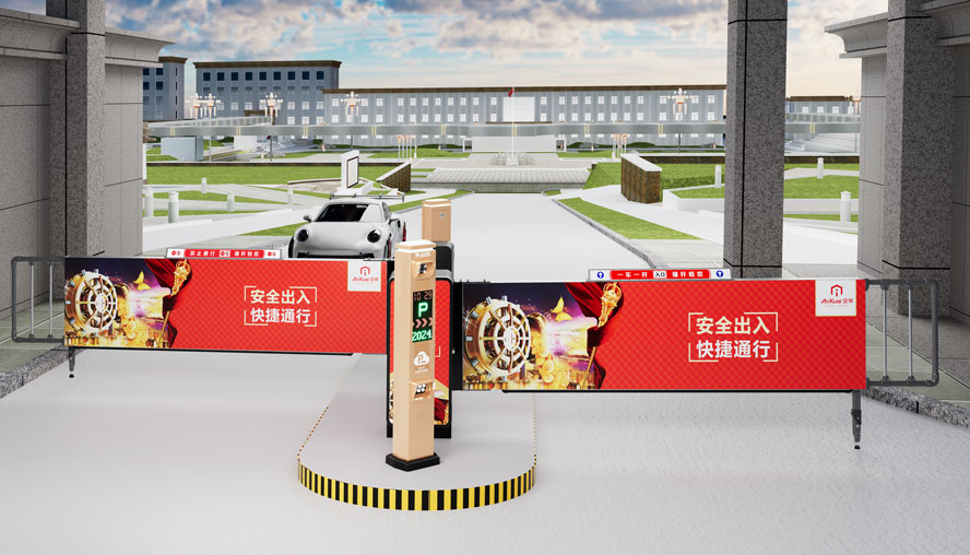 D203灯箱广告道闸